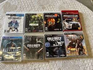 PlayStation 3 Video Games Bundle including Epic Mickey 2, Aliens vs Predator, Minecraft, Midnight Club, and more