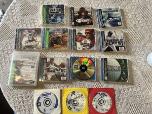 PlayStation Video Game Lot including NFL GameDay 2003, NHL Nascar Thunder 2004, and WWF SmackDown and More