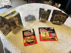 Racing Champions Diecast Car Collection including NHRA Funny Car, Top Fuel Dragster, and Dale Earnhardt NASCAR Models