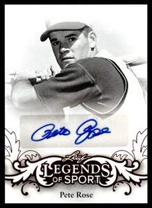 Pete Rose Auto 2015 Leaf Legends of Sport #BA-PR1 Baseball Card
