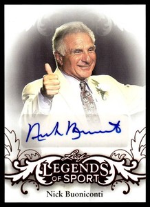 Nick Buoniconti Auto 2015 Leaf Legends of Sport #BA-NB1 Football Card