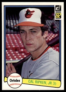 Cal Ripken Jr. RC 1982 Donruss #405 Vintage Rookie Baseball Card