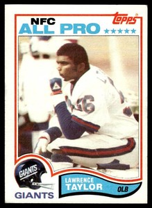 Lawrence Taylor RC 1982 Topps #434 Vintage Rookie Football Card