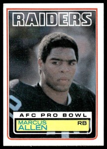Marcus Allen RC 1983 Topps #294 Vintage Rookie Football Card