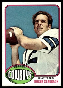 Roger Staubach 1976 Topps #395 Vintage Football Card