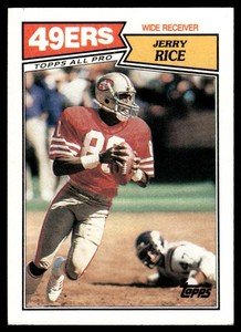 Jerry Rice 2nd Year 1987 Topps #115 Vintage Football Card