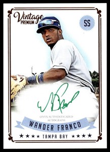 Wander Franco 20 Auto 2020 Onyx Vintage Premium #PAWF Signed Baseball Card