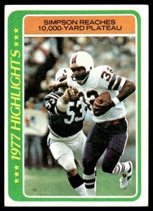 OJ Simpson 1978 Topps #4 Vintage Football Card