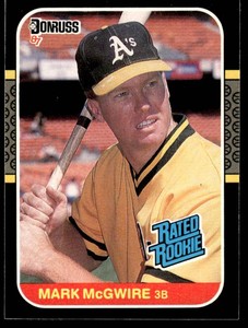 Mark McGwire RC 1987 Donruss Rated Rookie #46 Baseball Card
