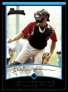 Justin Morneau RC 2001 Bowman #361 Rookie Minnesota Twins Baseball Card