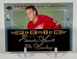 Gordie Howe Autographed and Inscribed MR. Hockey 2004 Upper Deck Premier Signaures #PS-MH Hockey Card
