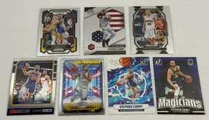 Steph Curry 7 Card Basketball Lot