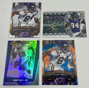 Randy Moss 4 Minnesota Vikings Card Lot w numbered Card