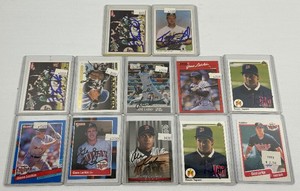12 Card Minnesota Twins On-Card Auto Lot - Larkin, Cordova, Tapani, Kelly, Steinbach