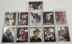 11 Card Hockey Autograph Lot w Many Numbered