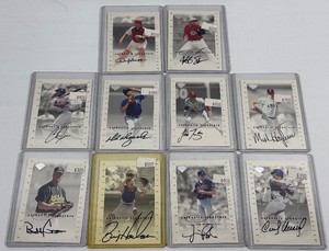 10 Card Baseball On-Card Auto Lot 1996 Leaf Authentic Signatures