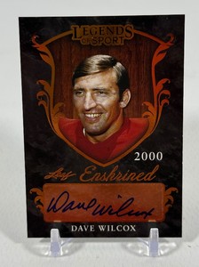 Dave Wilcox Auto 2015 Leaf Legends of Sport Enshrined #EA-DW2 Signed Football Card