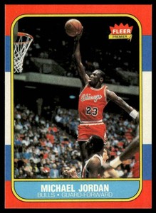 REPRINT Michael Jordan RC 1986 Fleer #57 Basketball Card - NOVELTY - #1