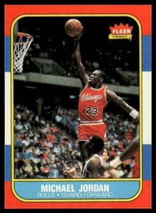 REPRINT Michael Jordan RC 1986 Fleer #57 Basketball Card - NOVELTY - #5