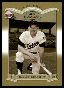 Harmon Killebrew 1500 2003 Donruss Classics Legend #139 numbered 05301500 Minnesota Twins Baseball Card