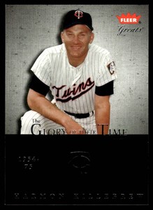 Harmon Killebrew 1961 2004 Fleer Greats The Glory of Their Time #1 GOT Numbered 02161961 Minnesota Twins Baseball Card