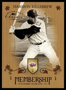 Harmon Killenrew 2500 2003 Donruss Classics membership #M9 Numbered 16362500 Minnesota Twins Baseball Card