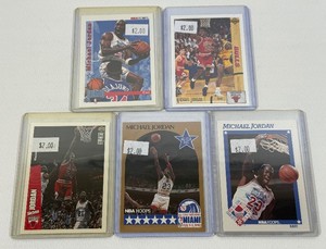 Michael Jordan 5 Card Basketball Lot #1
