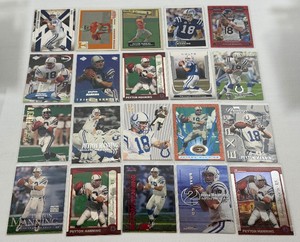 Peyton Manning 20 Card Football Lot