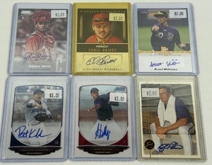 6 Card Autographed Basketball Card Lot