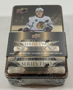 2023-24 Upper Deck Hockey Series 2 Tin 2 Young Guns - NewSealed Hockey Cards