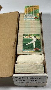 1991 Topps Stadium Club Baseball Cards, Full Box (Box Notes Complete Set, Unverified)