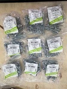 (9) Pkgs CARRIAGE BOLTS - 14 20tpi