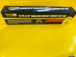 GRIP ON 12 pc 38 SHALLOW IMPACT SET - SAE - 73516