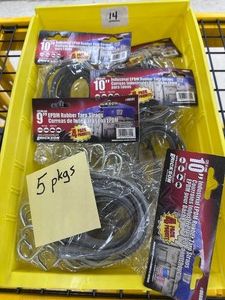 Retail lot - 5 pkg of Erickson 10 TARP STRAPS