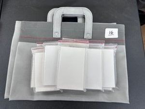 (2) Imitation leather  NOTEBOOK TOTES - Brown & Bigelow The Business Builders  12 pkgs unlined 3x5 cards