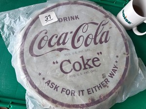New  16 COCA COLA Bottle Cap Sign