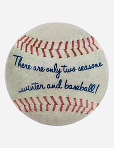 New  16 Tin Dome BASEBALL SIGN - cute