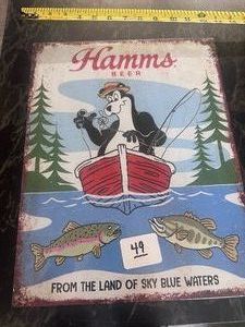 NEW  Vintage-Look HAMMs BEER SIGN