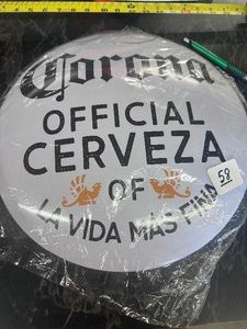 16 CORONA Decorative Tin Sign - Dome Shaped  New