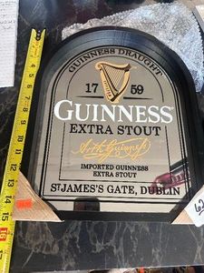 NEW  GUINNESS ARCH MIRROR - Home Bar Decor - Classy