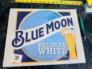 NEW  BLUE MOON (ALE) Decorative Tin Sign