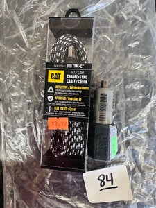 CAT - Type C 6 ft CHARGING CABLE  Dual USB CIGGY PLUG