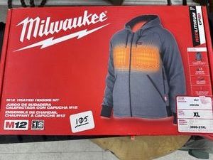 NEW  Milwaukee M12 HEATED HOODIE KIT - XL Grey - 306G-21XL