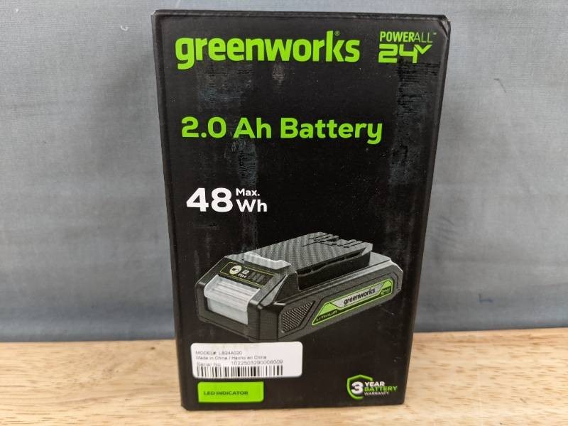 Greenworks 24V PowerAll 2.0Ah Battery 48Wh - Brand New