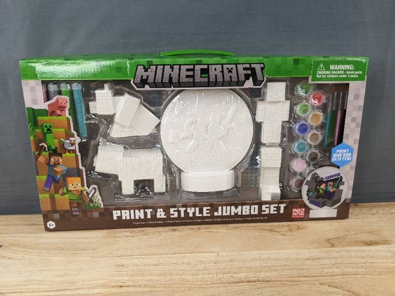Minecraft Paint & Style Jumbo Set - Brand New