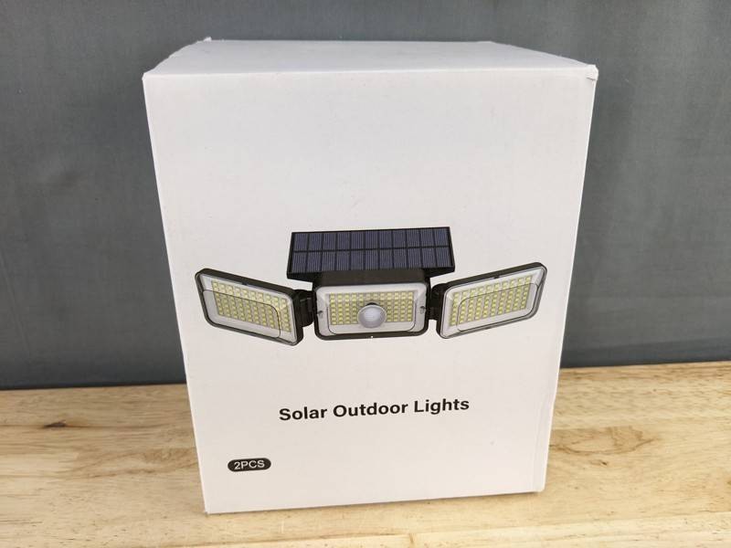 Solar Outdoor Sensor Lights TBD-28, 2 Pack - Brand New