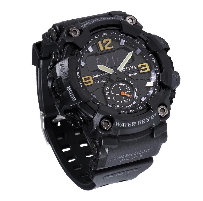 Activa X Invicta BlackOps Digital Mens Watch, 56mm, Black - $99 Retail - Brand New