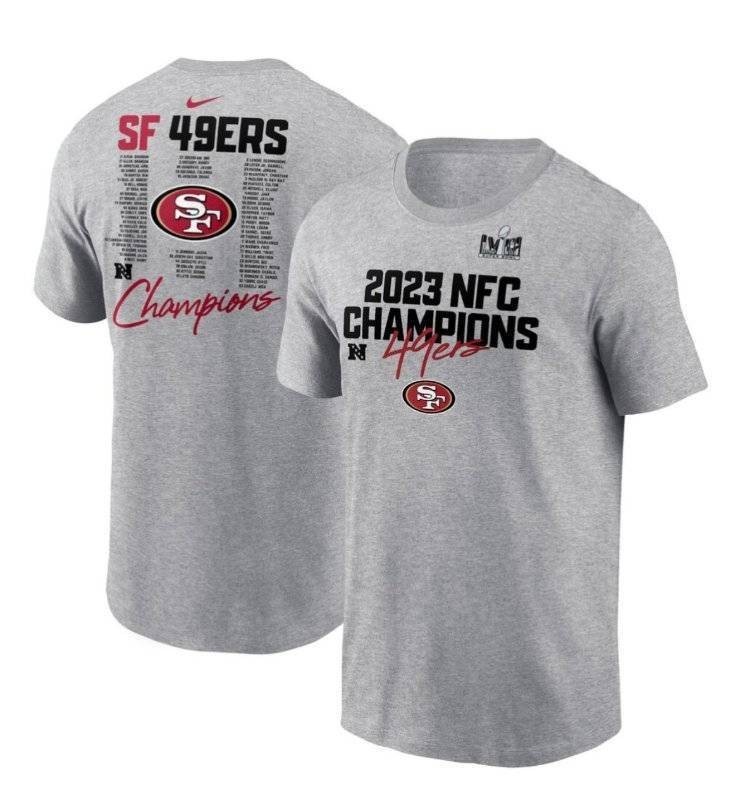 Nike NFL San Francisco 49ers 2023 NFC Champions Size Mens Medium T-Shirt - Brand New