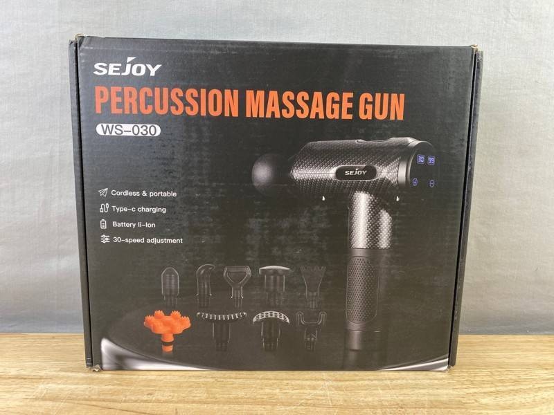 Sejoy Ws-030 Percussion Massage Gun $89 Retail - Brand New