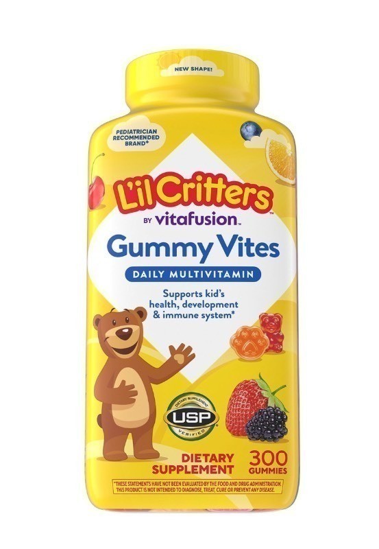 Lil Critters by Vitafusion Gummy Vites Complete Daily Kids Multivitamin, 300 count - Brand New Q